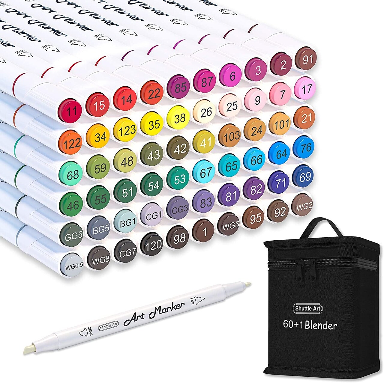 30 Colors Dual Tip Art Markers Permanent Marker Pens Highlighters Perfect  for Illustration Adult Coloring Sketching and Card Making